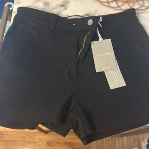 Everlane Black Denim Shorts- New